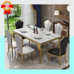 Ensemble de salle à manger de luxe Marbre & Or