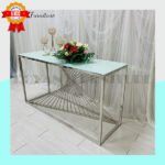 Console Dorée Éventail